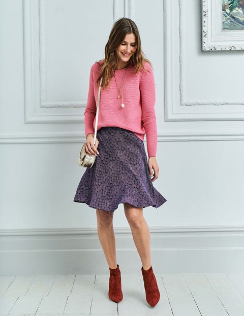 Virginia Skirt - Navy, Floral Spray Virginia Skirt - Navy, Floral Spray