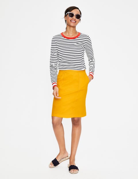 Helena Chino Skirt - Happy Helena Chino Skirt - Happy