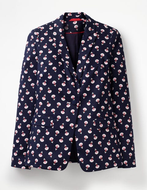 Ledbury Blazer - Navy, Falling Carnival Blossom Ledbury Blazer - Navy, Falling Carnival Blossom