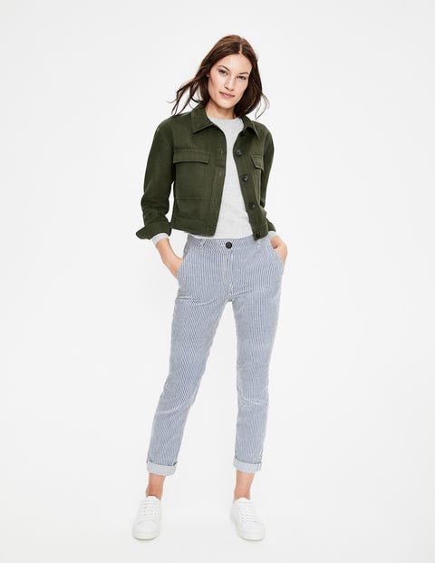 Cropped Utility Jacket - Classic Khaki Cropped Utility Jacket - Classic Khaki