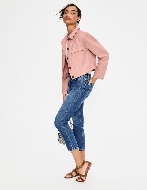 Cropped Utility Jacket - Chalky Pink Cropped Utility Jacket - Chalky Pink