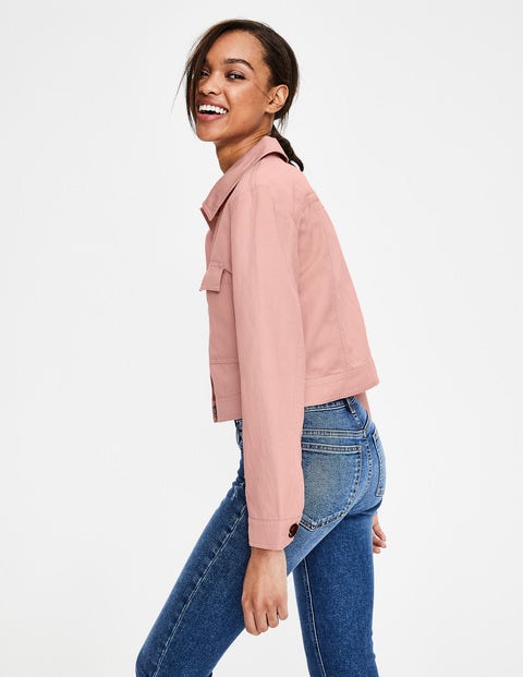 Cropped Utility Jacket - Chalky Pink Cropped Utility Jacket - Chalky Pink