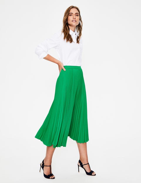 Kristen Pleated Skirt - Highland Green Kristen Pleated Skirt - Highland Green