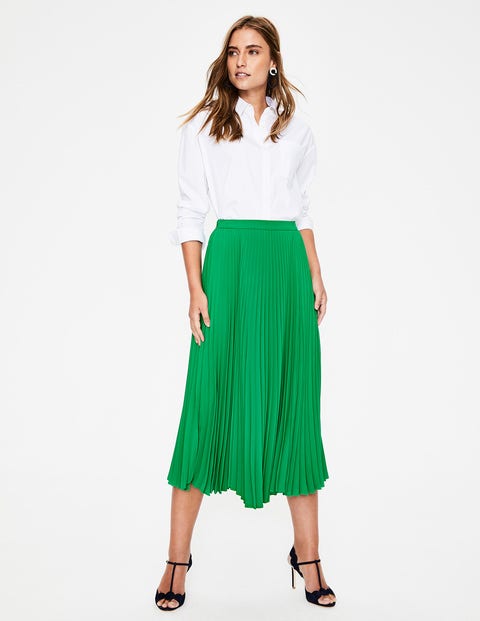 Kristen Pleated Skirt - Highland Green Kristen Pleated Skirt - Highland Green