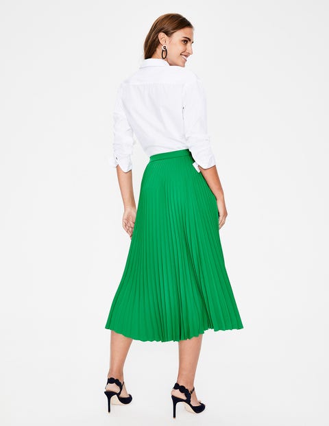 Kristen Pleated Skirt - Highland Green Kristen Pleated Skirt - Highland Green