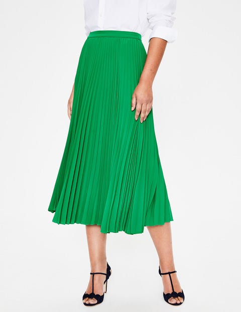 Kristen Pleated Skirt - Highland Green Kristen Pleated Skirt - Highland Green