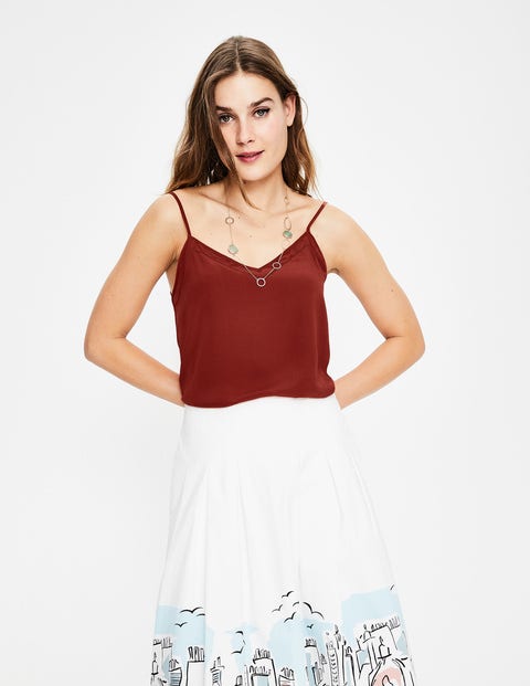 Silk Cami - Conker Silk Cami - Conker