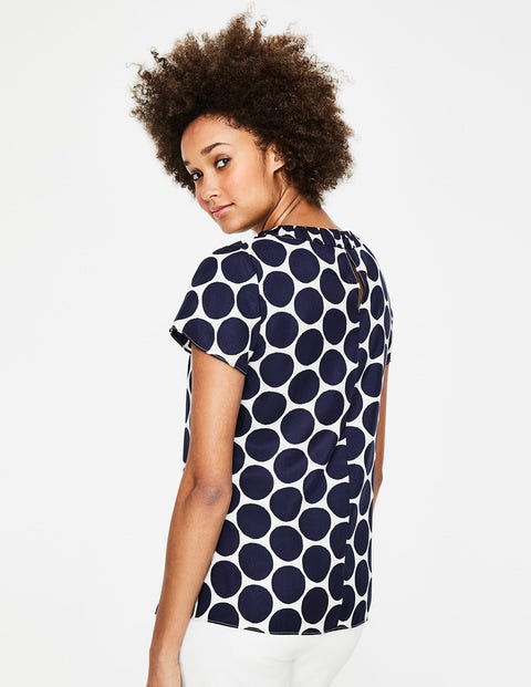 Carey Top - Navy Spot Carey Top - Navy Spot