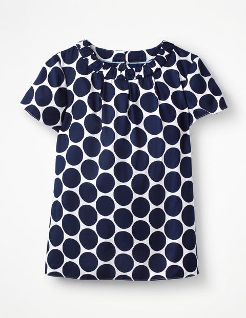 Carey Top - Navy Spot Carey Top - Navy Spot