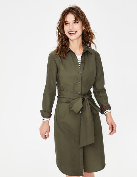 Modern Shirt Dress - Khaki Modern Shirt Dress - Khaki