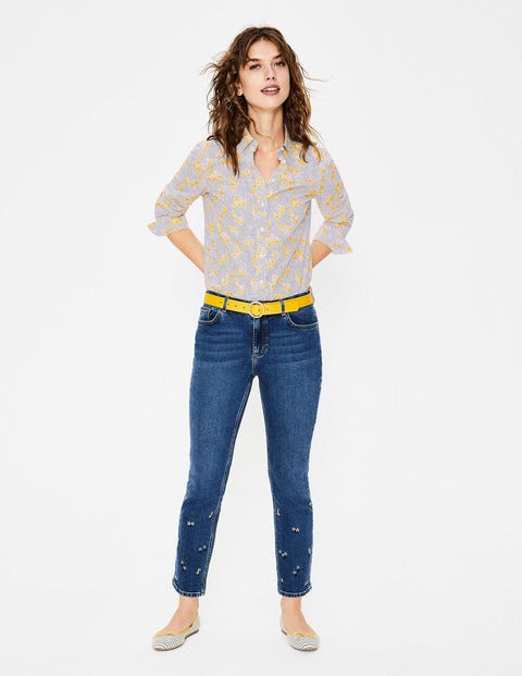 Modern Classic Shirt - Ivory Daisy Field Modern Classic Shirt - Ivory Daisy Field
