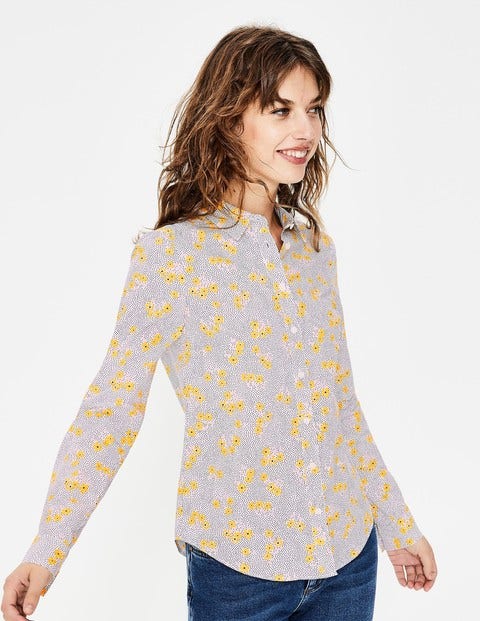 Modern Classic Shirt - Ivory Daisy Field Modern Classic Shirt - Ivory Daisy Field