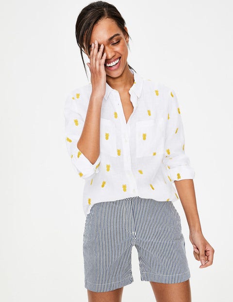 Chemise En Lin - Broderie ananas Chemise En Lin - Broderie ananas