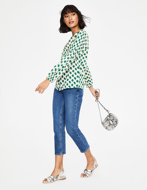 Esme Blouse - Green Carnation Bud Esme Blouse - Green Carnation Bud