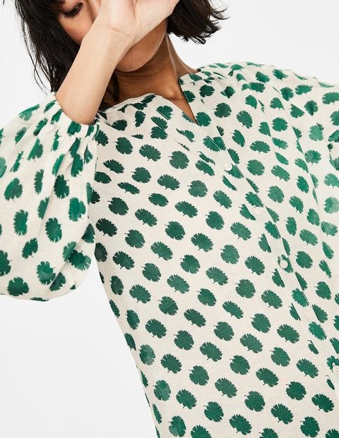 Esme Blouse - Green Carnation Bud Esme Blouse - Green Carnation Bud