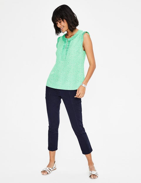 Peggy Top - Dusty Green Floral Spray Peggy Top - Dusty Green Floral Spray