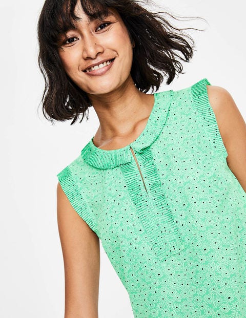 Peggy Top - Dusty Green Floral Spray Peggy Top - Dusty Green Floral Spray