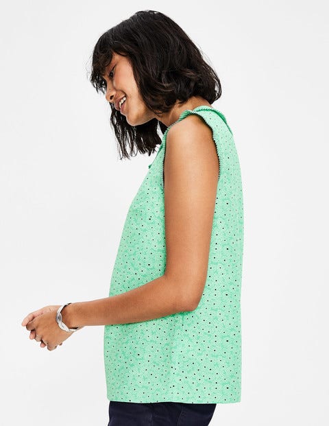 Peggy Top - Dusty Green Floral Spray Peggy Top - Dusty Green Floral Spray