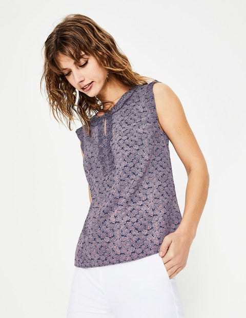 Peggy Top - Navy Floral Spray Peggy Top - Navy Floral Spray