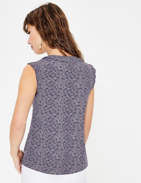 Peggy Top - Navy Floral Spray Peggy Top - Navy Floral Spray