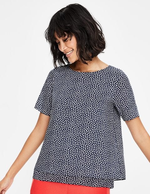 Nadia Top - Navy & Ivory Puff Nadia Top - Navy & Ivory Puff