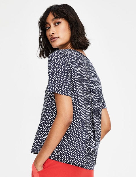 Nadia Top - Navy & Ivory Puff Nadia Top - Navy & Ivory Puff
