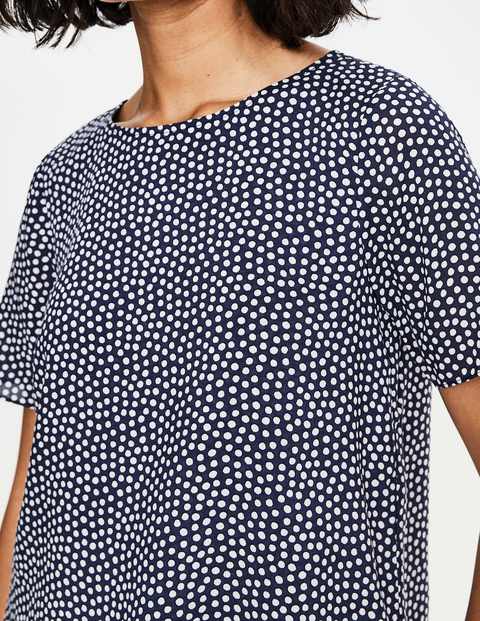 Nadia Top - Navy & Ivory Puff Nadia Top - Navy & Ivory Puff