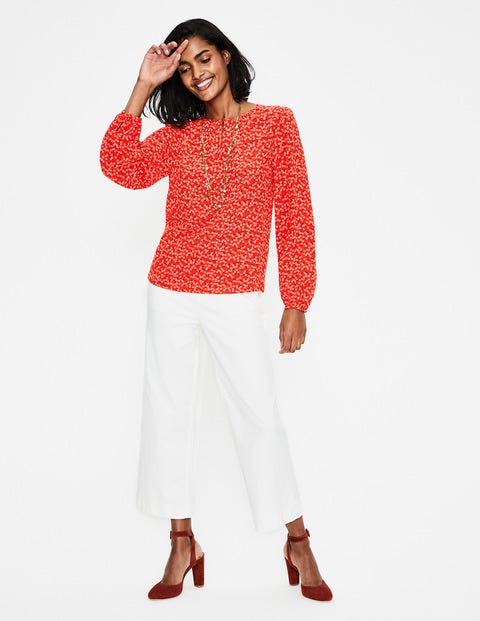 Veronica Blouse - Red Pop Daisy Sprig Veronica Blouse - Red Pop Daisy Sprig