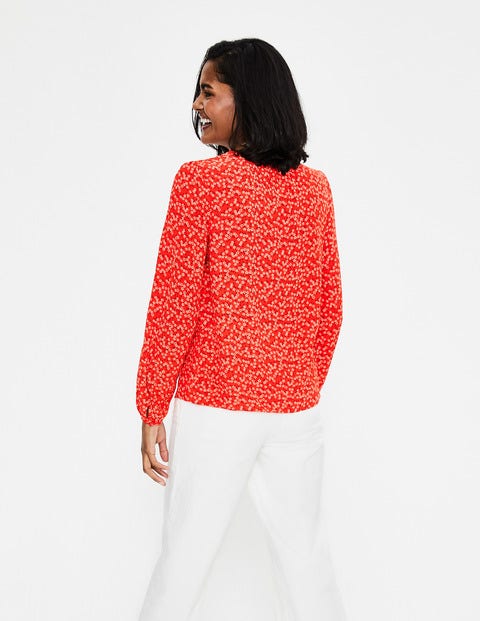 Veronica Blouse - Red Pop Daisy Sprig Veronica Blouse - Red Pop Daisy Sprig