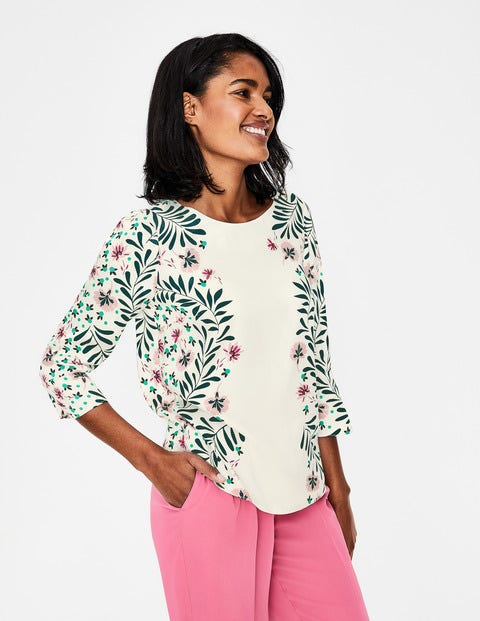 Larissa Top - Ivory Tropical Jungle Larissa Top - Ivory Tropical Jungle