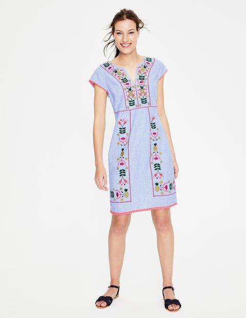 boden bea linen embroidered dress
