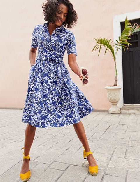 Anastasia Shirt Dress - Lapis, Otomi Anastasia Shirt Dress - Lapis, Otomi