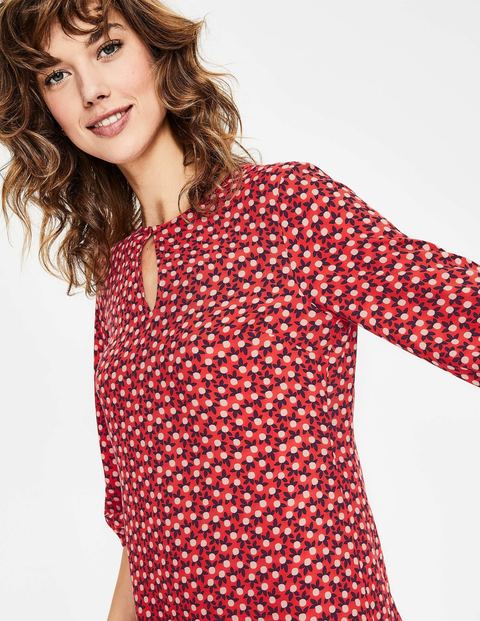 Robe Vanessa - Fruits épars rouge vif Robe Vanessa - Fruits épars rouge vif