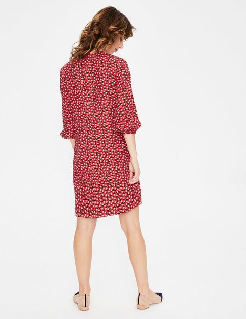 Robe Vanessa - Fruits épars rouge vif Robe Vanessa - Fruits épars rouge vif