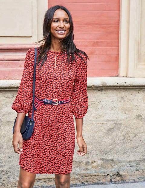 Robe Vanessa - Fruits épars rouge vif Robe Vanessa - Fruits épars rouge vif