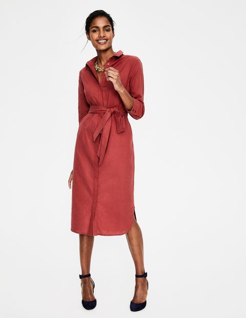 Freya Linen Shirt Dress - Rouge Freya Linen Shirt Dress - Rouge