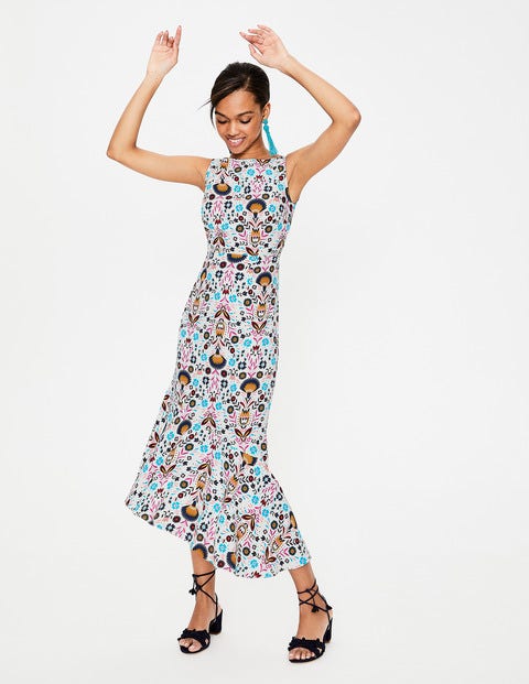 Tessa Midi Dress - Ivory Carnival Floral Tessa Midi Dress - Ivory Carnival Floral