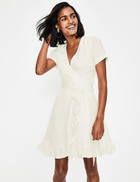 Federica Wrap Dress - Ivory Federica Wrap Dress - Ivory