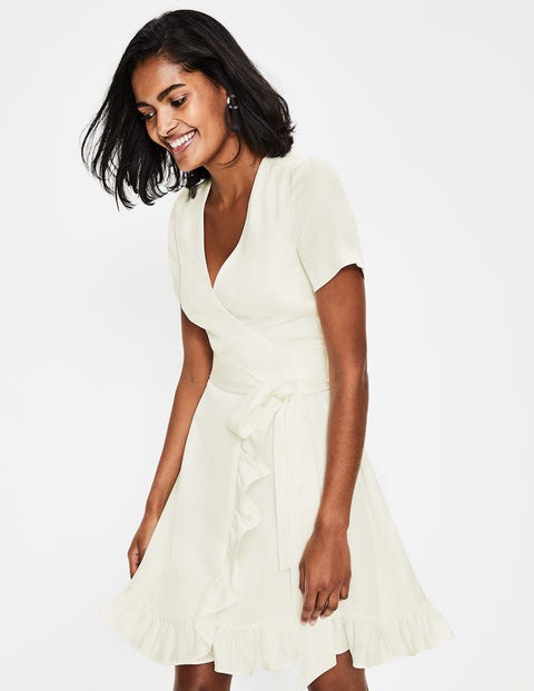 Federica Wrap Dress - Ivory Federica Wrap Dress - Ivory