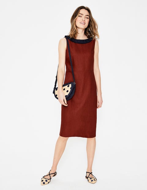 Imelda Linen Dress - Conker Imelda Linen Dress - Conker