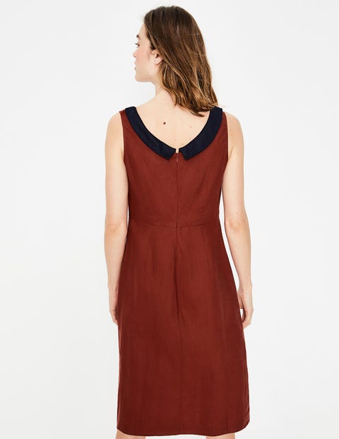 Imelda Linen Dress - Conker Imelda Linen Dress - Conker