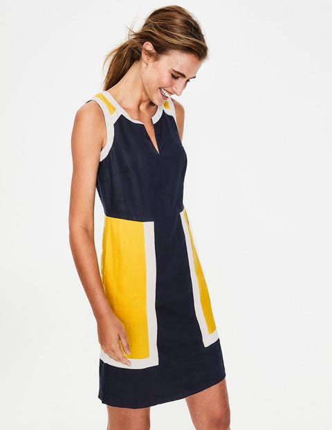 Anita Leinenkleid - Navy Anita Leinenkleid - Navy
