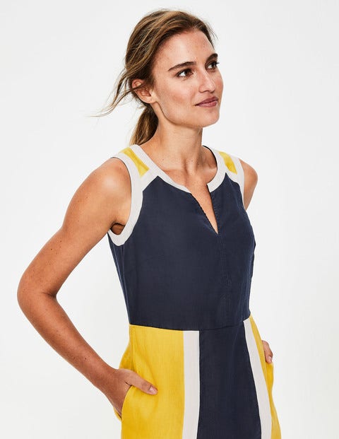 Anita Leinenkleid - Navy Anita Leinenkleid - Navy