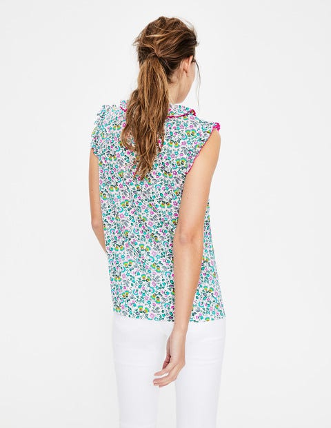 Laurie Top - Ivory Exotic Garden Laurie Top - Ivory Exotic Garden