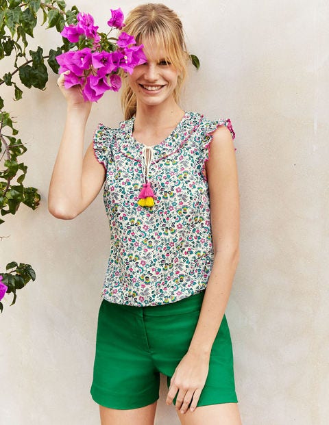 Laurie Top - Ivory Exotic Garden Laurie Top - Ivory Exotic Garden