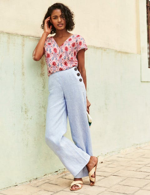 Alexandra Linen Top - Chalky Pink Tropical Pineapple Alexandra Linen Top - Chalky Pink Tropical Pineapple