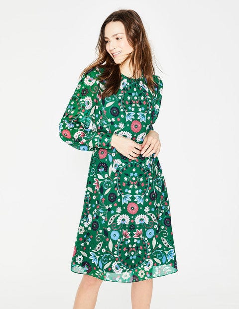 boden teal dress