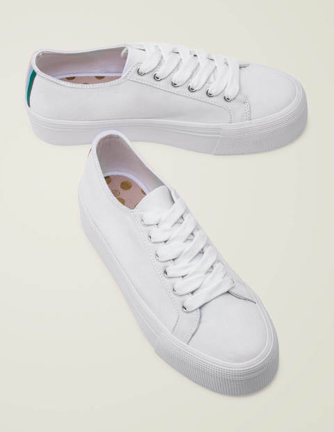 Flatform Sneakers - White Flatform Sneakers - White