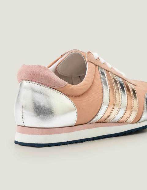 Gestreifte Turnschuhe - Cremerosa Gestreifte Turnschuhe - Cremerosa