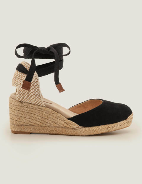 Cassie Espadrille Wedges - Black Cassie Espadrille Wedges - Black